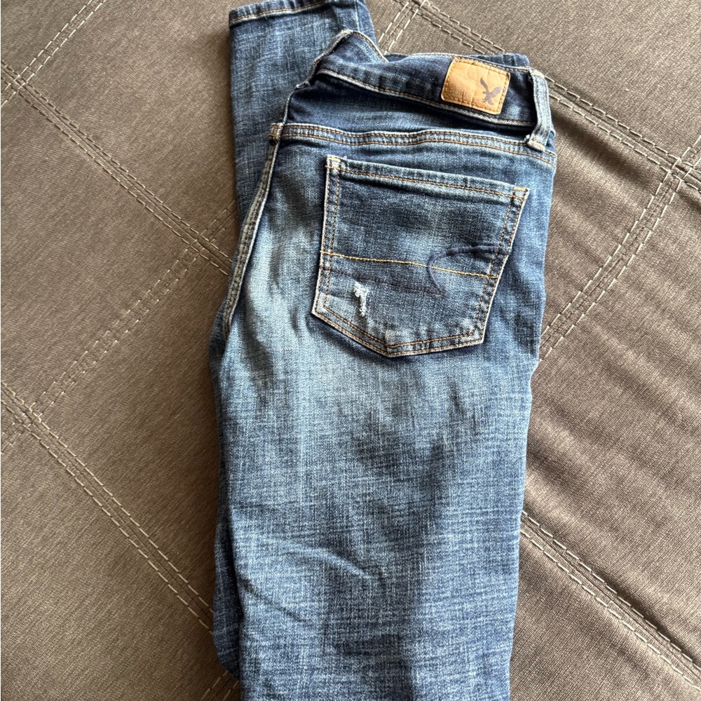 American Eagle Outfitters Blue Straight Cut Jeans